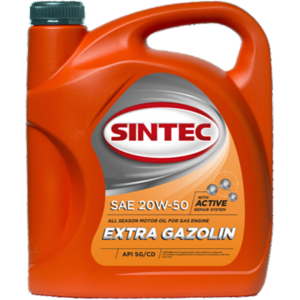 SINTEC Extra Gazolin SAE 20w50 API SG/CD (5 литров)